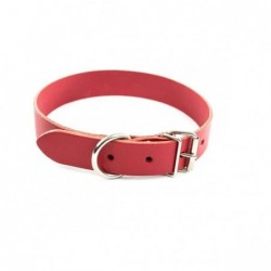 Collier en cuir rouge...