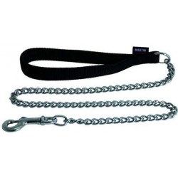 Laisse chaîne forte noir 1 m