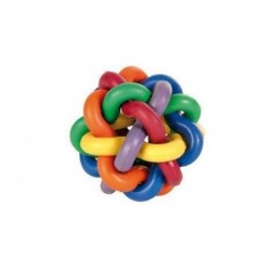 Balle nouée en caoutchouc...