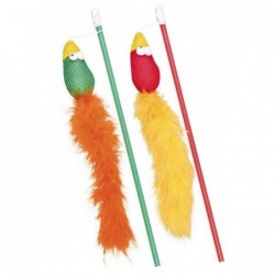 Canne à pêche avec oiseaux