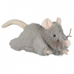 Souris peluche avec son 15 cm