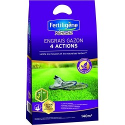 Engrais gazon 4 actions 140 m²