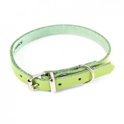 Collier en cuir anis  47 cm