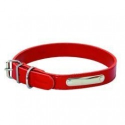 Collier riveté rouge...