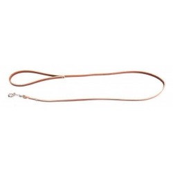 Laisse en cuir marron de 1 m